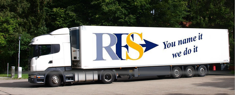 RFS-Lkw im Nahverkehr am Flughafen Düsseldorf